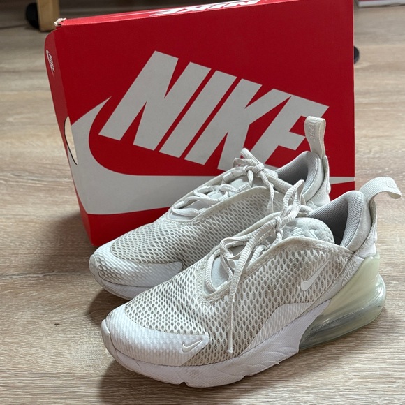 Nike Air Max 270 PS Kids Sneakers White Size 13C - Picture 1 of 11